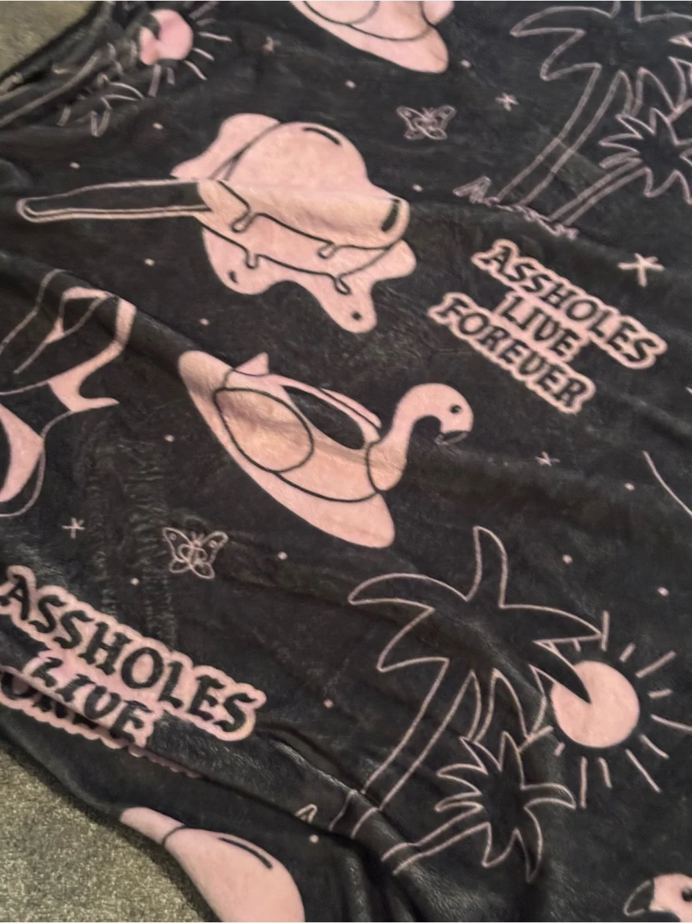 Assholes live forever Linda Finegold blanket